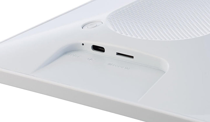 Somikon Digitaler Bilderrahmen: WLAN-Bilderrahmen mit 25,7 cm / 10,1" IPS-Touchdisplay, App, weiss (