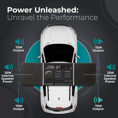 Caliber DAB+ Autoradio Bluetooth - Auto Radio Bluetooth USB - DAB+ / FM Radio - 1 DIN Radio Auto - S