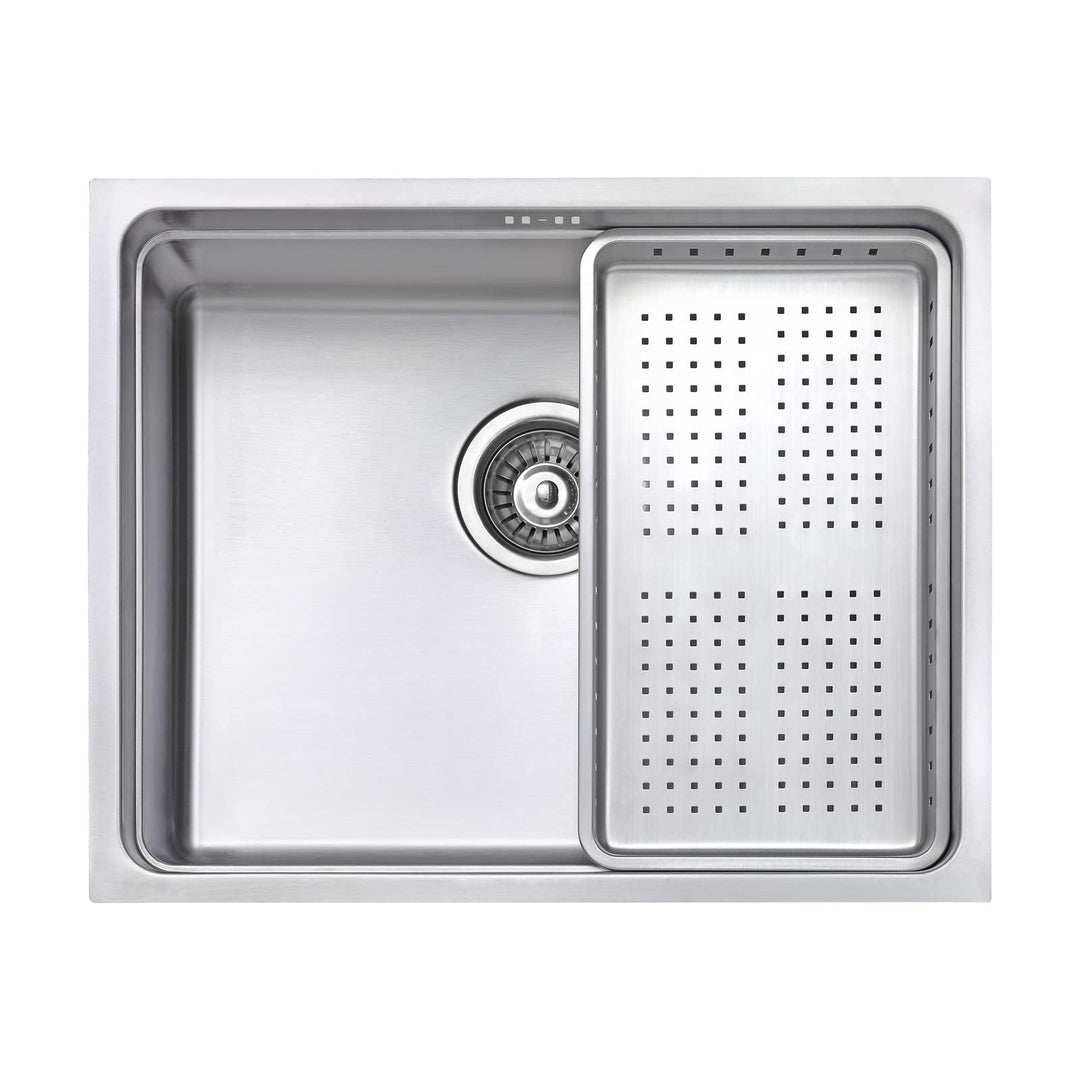 JASSFERRY Küchenspüle 1 Becken Unterbau-Küchenspüle, Unterbauspüle aus Edelstahl Abfluss Rohrsatz, G
