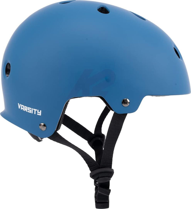 K2 Skates VARSITY Helm, Inline Skate Helm, Fahrradhelm, Skateboard Helm S (48 - 54 cm) Single blue,