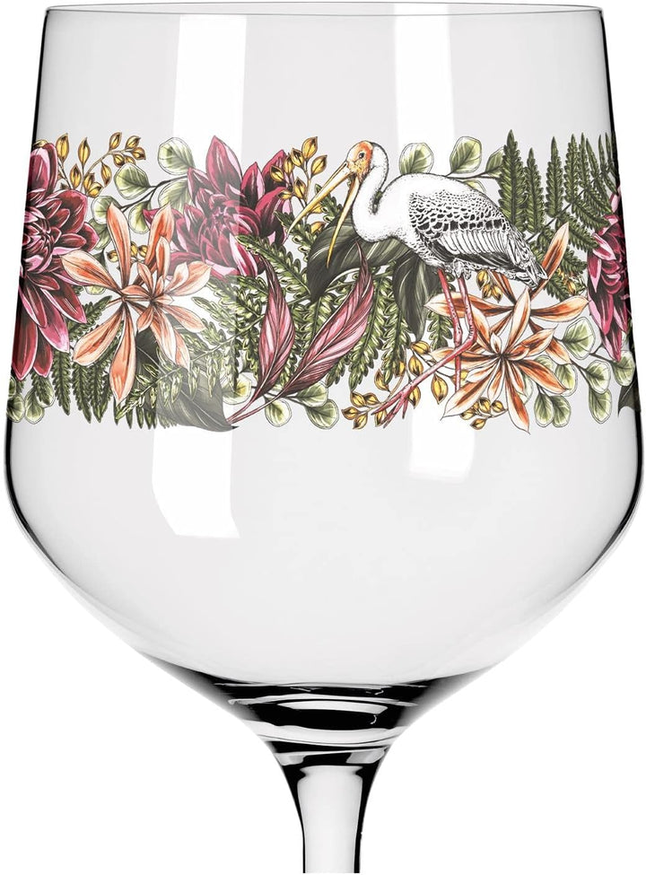 RITZENHOFF 3691001 Gin-Glas 700 ml - Serie Schattenfauna Set Nr. 1 – 2 Stück, Storch &amp; Schmetterling