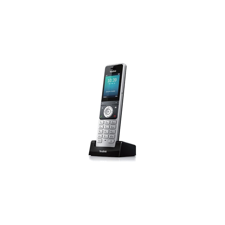 Yealink W56H IP-DECT-Mobilteil Handset Telefon mit Farbdisplay (2,4 Zoll TFT-Farbbildschirm), Basiss