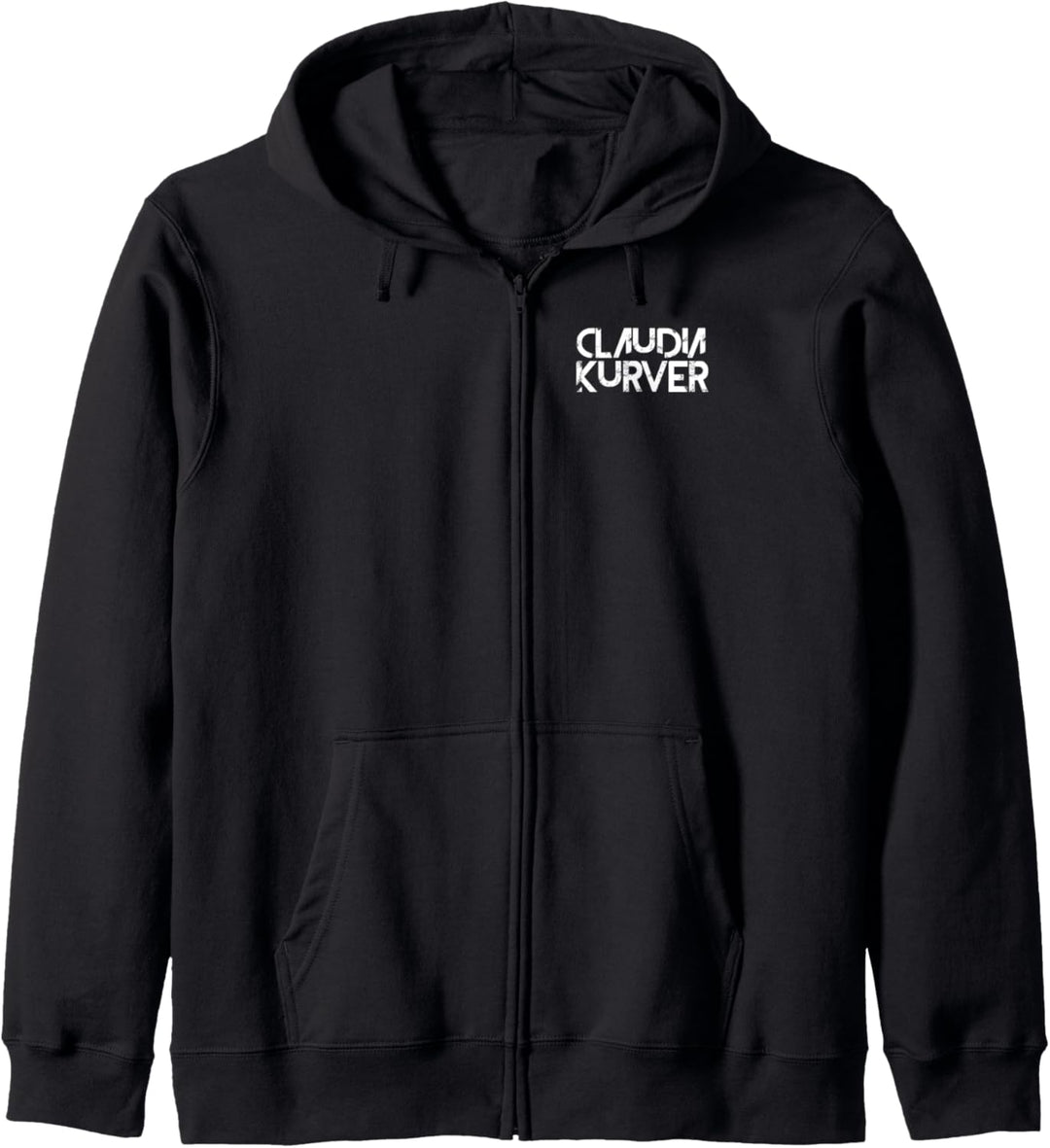 Claudia Kurver - Zipp-Hoodie mit Rückenaufdruck (unisex) Kapuzenjacke