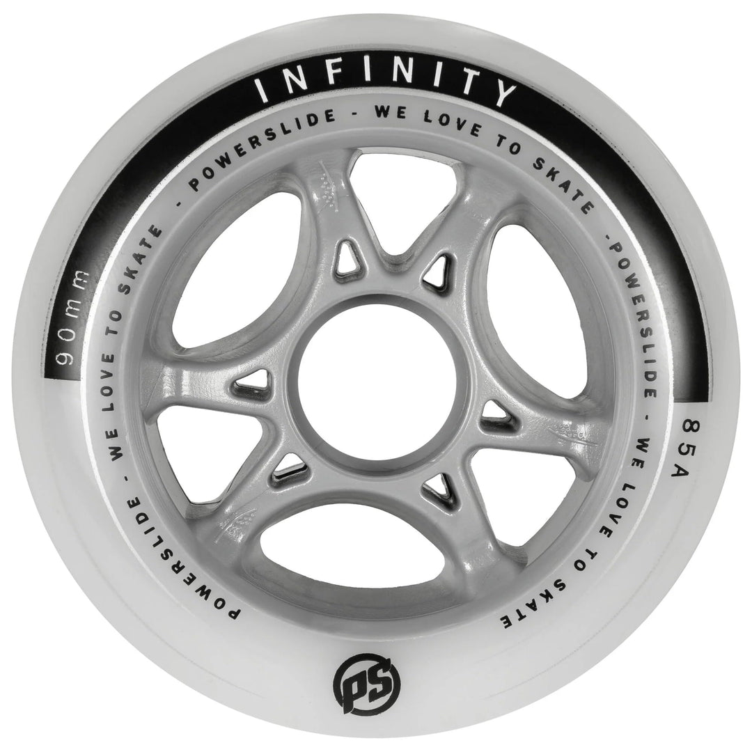 Powerslide Rollen Infinity Ii 4-Pack Inline Set 90 mm Weiss, 90 mm Weiss