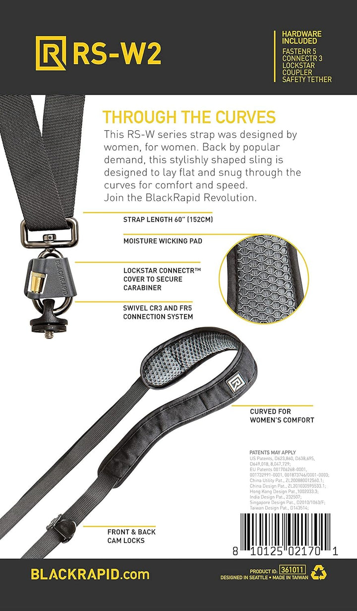 BlackRapid RS-W2 Kameraschlinge, entworfen für weibliche Fotografen