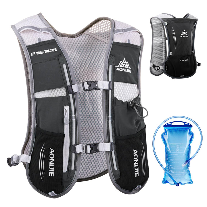TRIWONDER 5L Ultraleichter Trinkrucksack, Trinkweste, Hydration Pack Fahrradrucksack mit 1.5L Trinkb