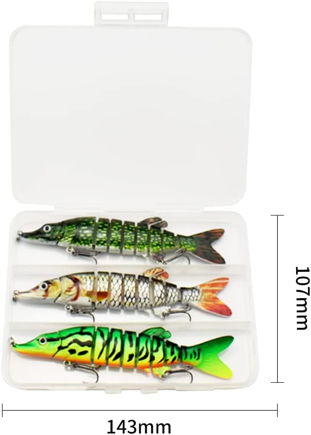 Angelköder Kunstköder Fische Angeln Set Hecht Zander Forellen Köder Swimbait Wobbler Langsam Sinkend