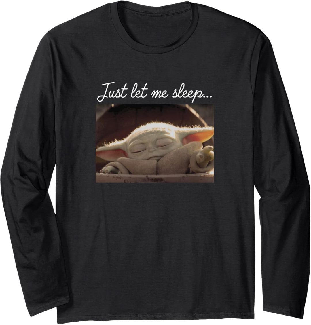 Star Wars: The Mandalorian The Child Just Let Me Sleep Langarmshirt