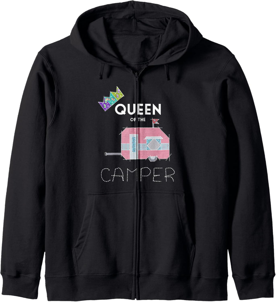 Königin des Camper Lustiges Camper Geschenk Fun Kapuzenjacke