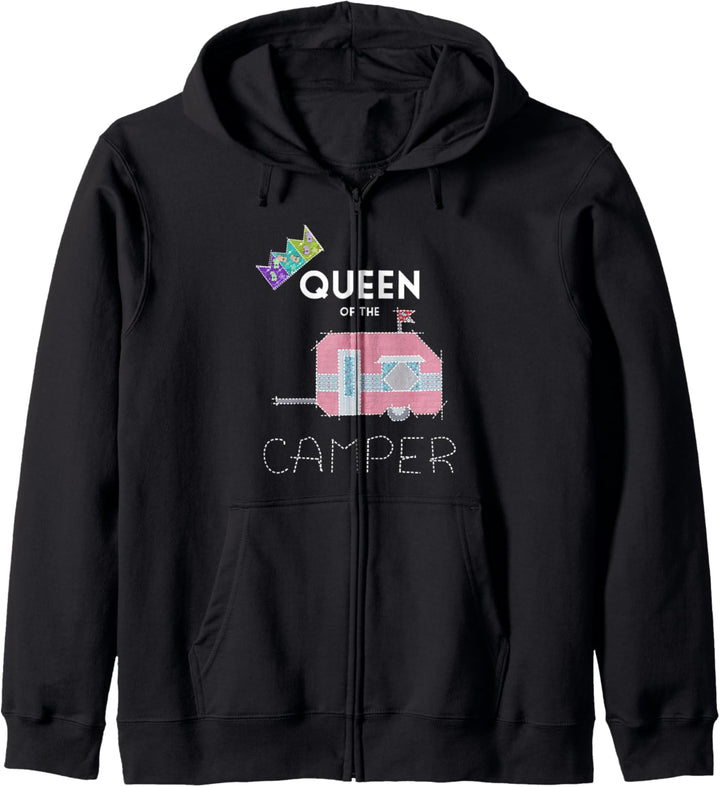 Königin des Camper Lustiges Camper Geschenk Fun Kapuzenjacke