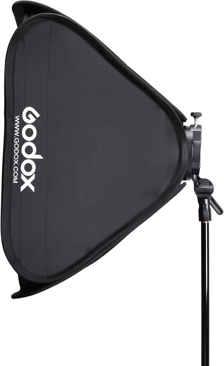 Godox SGUV6060 S2 Bowens-Halterung mit Softbox und Tragetasche-Kit (23,6 x 23,6) Schwarz KSA Version