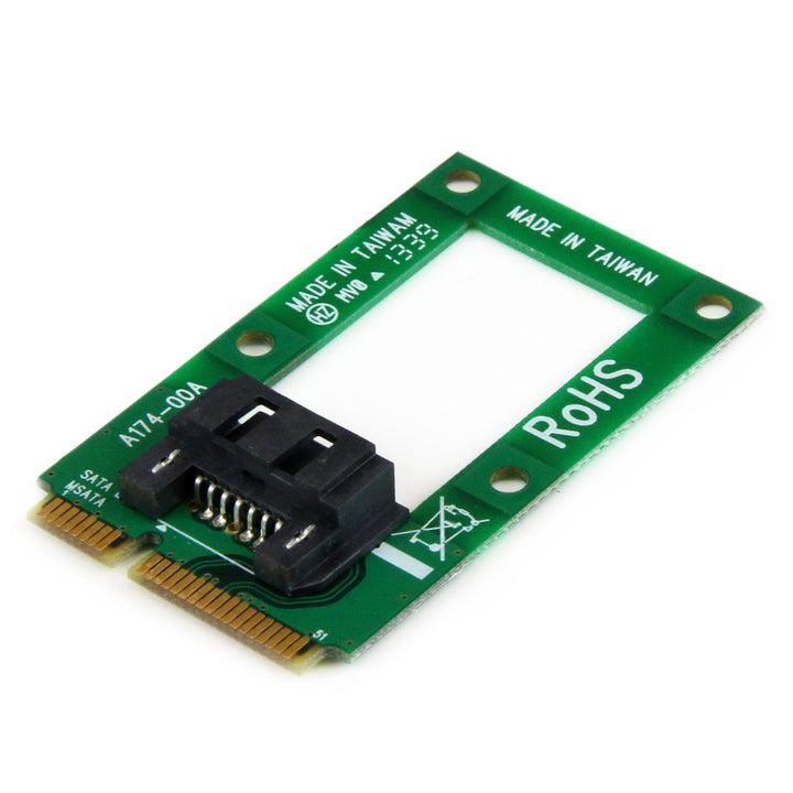 StarTech.com mSATA auf SATA Festplatten / SSD Adapter - Mini Serial-ATA zu SATA Konverter - Festplat