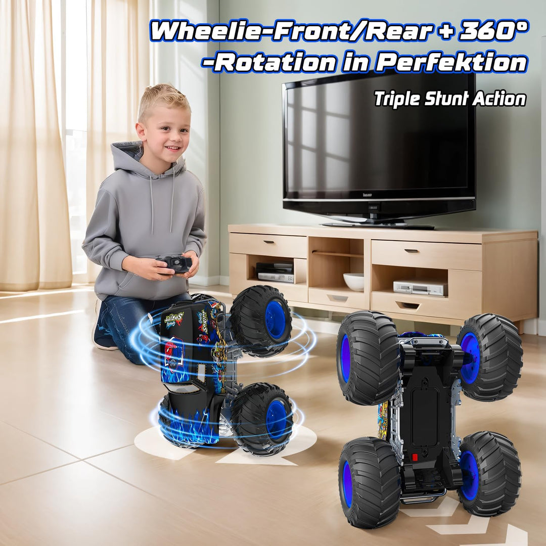 Monstertruck, 1:16 Ferngesteuerter Monstertruck Ferngesteuert mit Licht | 360°Drehung Monster Truck,