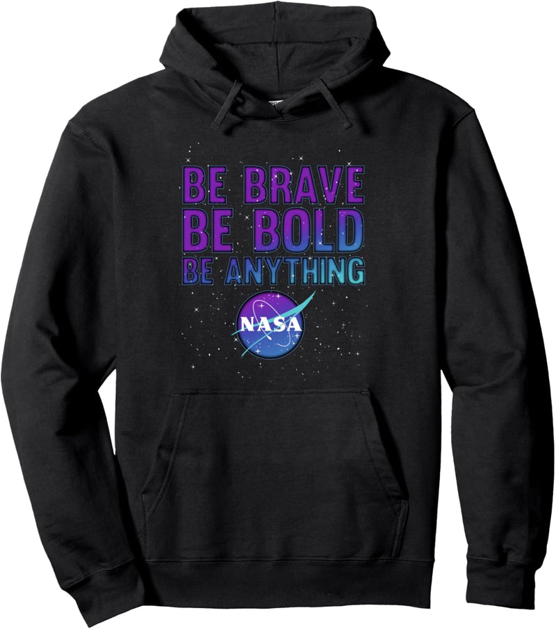 NASA Be Brave Be Bold Be Anything Logo Pullover Hoodie