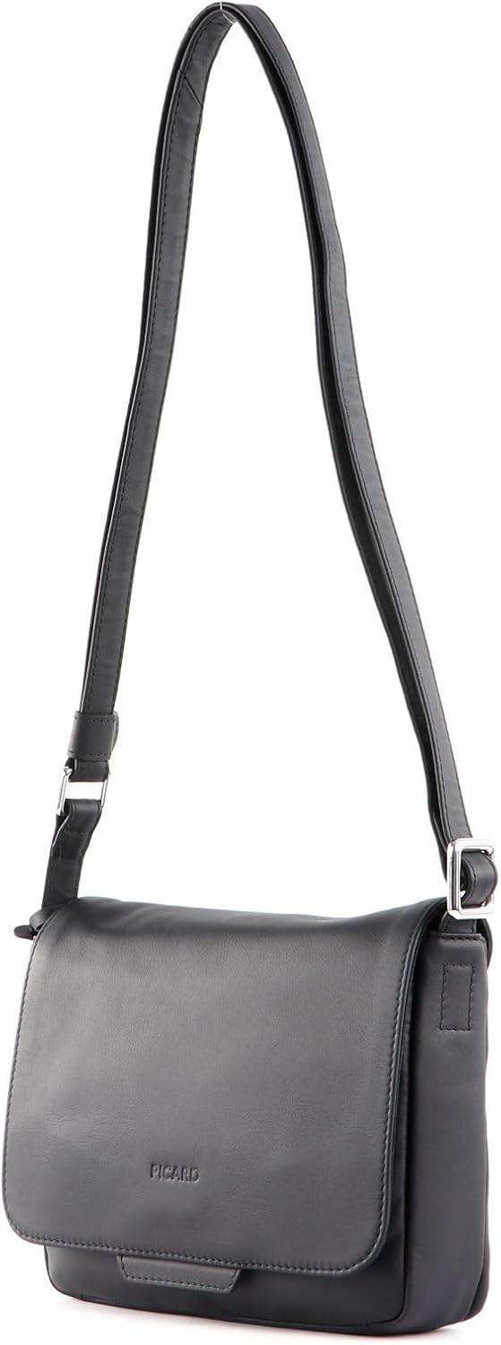 Picard Timeless - Umhängetasche 26 cm Rindsleder black