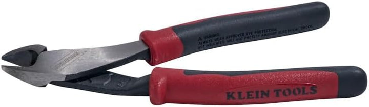 KLEIN TOOLS J248-8 Journeyman High Leverage Diagonal Cutting Pliers, Pack of 1, Red/Black, 8-inch (3