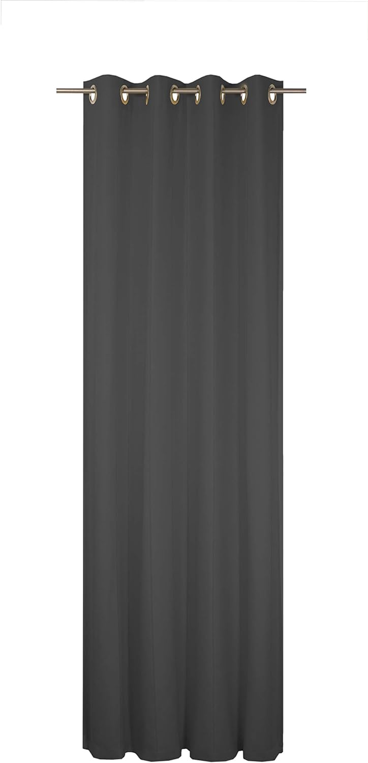 Wirth Fertigschal Felsted mit Ösen, Polyester, Schwarz, 150 x 132 cm Schwarz 150 x 132 cm, Schwarz 1