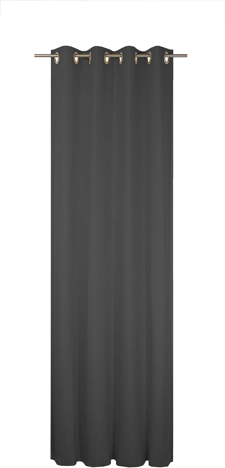 Wirth Fertigschal Felsted mit Ösen, Polyester, Schwarz, 150 x 132 cm Schwarz 150 x 132 cm, Schwarz 1