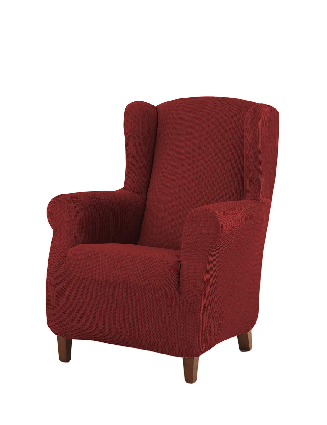 Estoralis Berto - Stretch Husse für Ohrensessel, Grösse 1 Sitzer (Standard), Farbe Rot Ohrensessel R