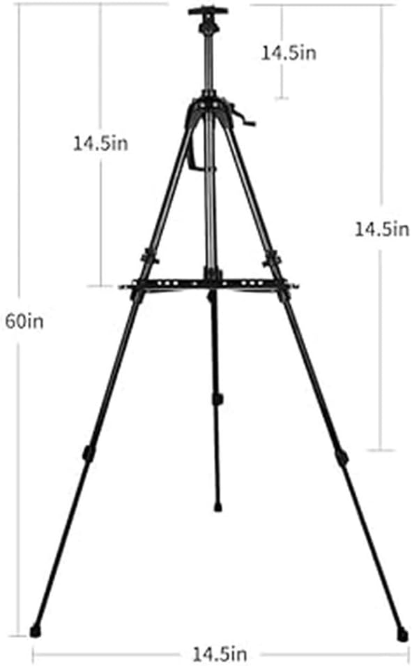 NEWFUN Staffelei Metall Höhenverstellbar 52–167 cm, Aluminium Höhenverstellbares Display-Stativ mit
