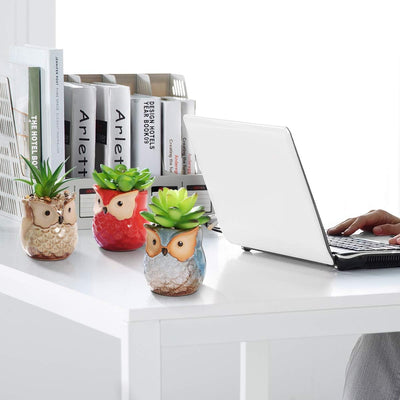 OUNONA 3 STüCKE Künstliche Sukkulenten Pflanzen/Mini kunststoffpflanzen,für Home Bath Büro Regal Dek