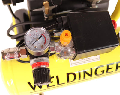 WELDINGER Flüster Kompressor FK 40 compact 275 W Luftabgabe 32 l/min Airbrush ölfrei 5 Jahre Garanti