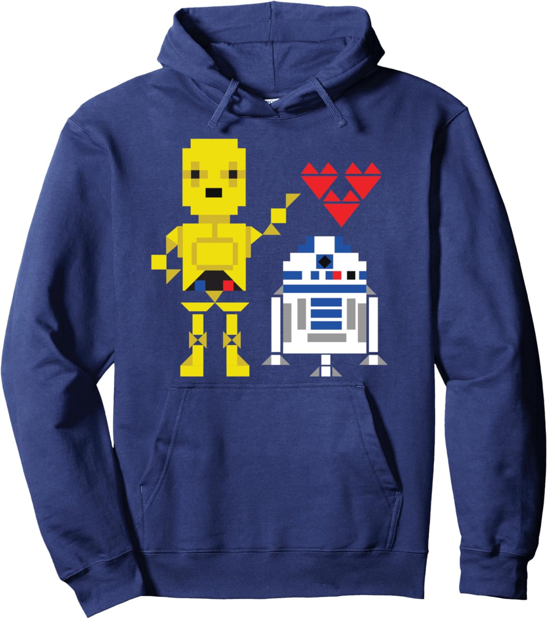 Star Wars C-3PO R2-D2 Droid Love Valentine's Pullover Hoodie