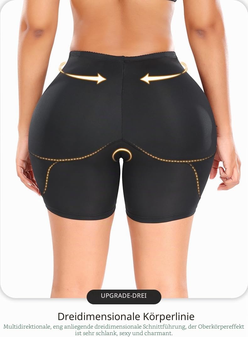Damen Miederpants Gepolstert Po Push Up Butt Lifter Miederhose Kontrolle Shapewear Figurformender L