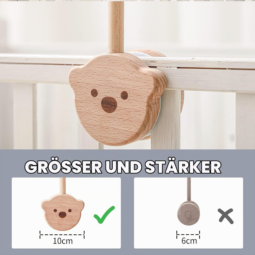Promise Babe Baby Mobile Halterung Holz Bär Design, Babybett Wickeltisch DIY Mobile Halterung Höhenv