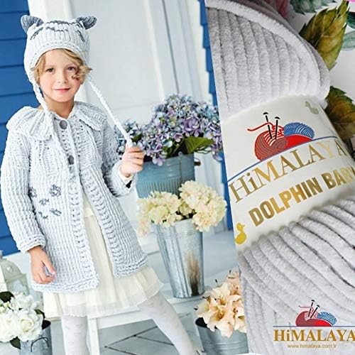 3 Knäuel Himalaya Delphin Baby Garn 395 Yards 3x100g Super Bulky Baby Blanket Garn (80301), 80301