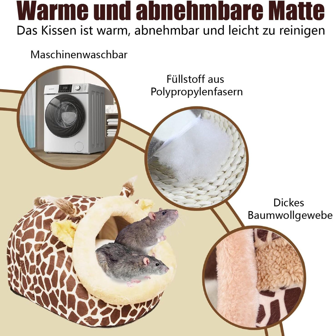 Haustierbett, Kleintierhaus Bett, 1 Weiche Kissen Schlafsack Nest, Ideal als meerschweinchen Bett, K
