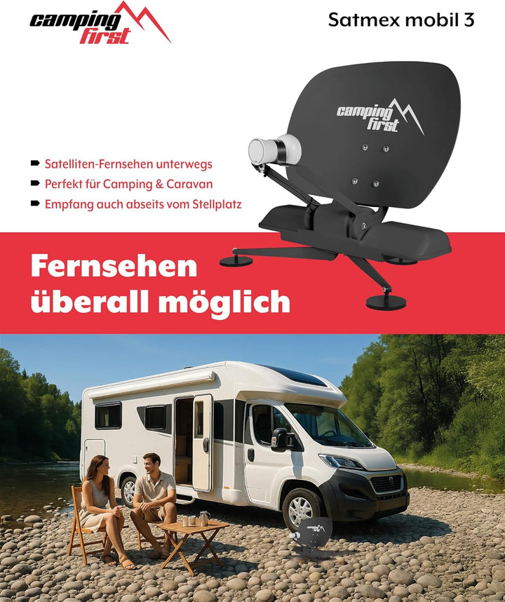 Satmex mobil 3 – Vollautomatische Sat-Antenne (Für den mobilen Einsatz, selbstständige Ausrichtung a