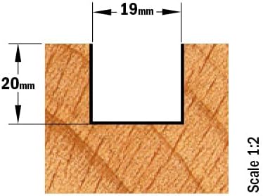 CMT Orange Tools 911.190.11 – Fräser Gerade HM S 8 D 19 x 20
