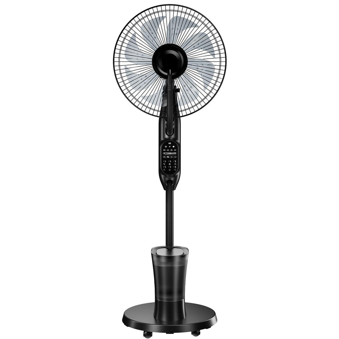 NebulaFlow Misting Standing Fan, Floor Fan with Remote for Home DE 02 Shadowy, Shadowy