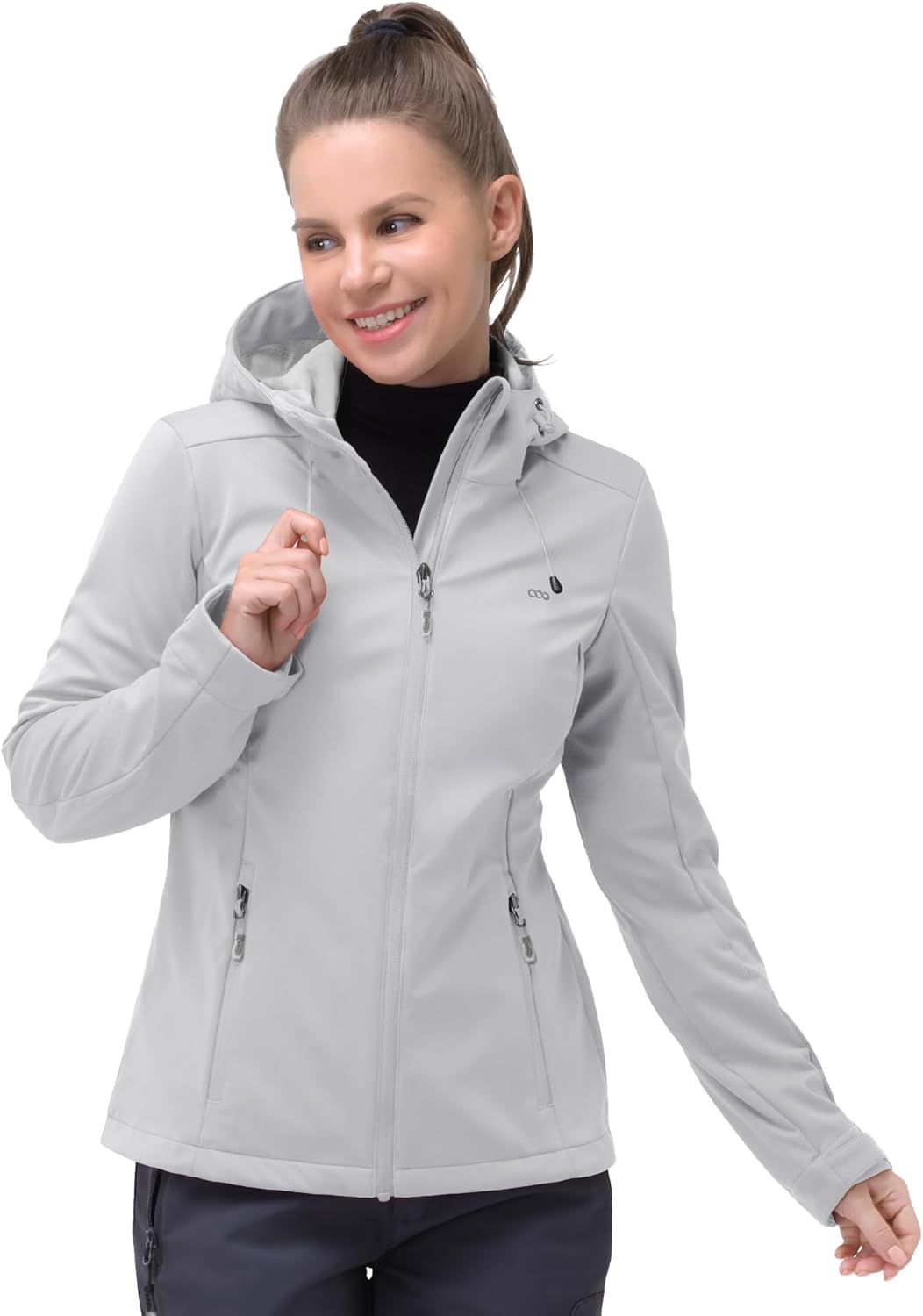 33,000ft Damen Softshelljacke Wasserdichte Winddichte Funktionsjacke Atmungsaktive Laufjacke Leichte