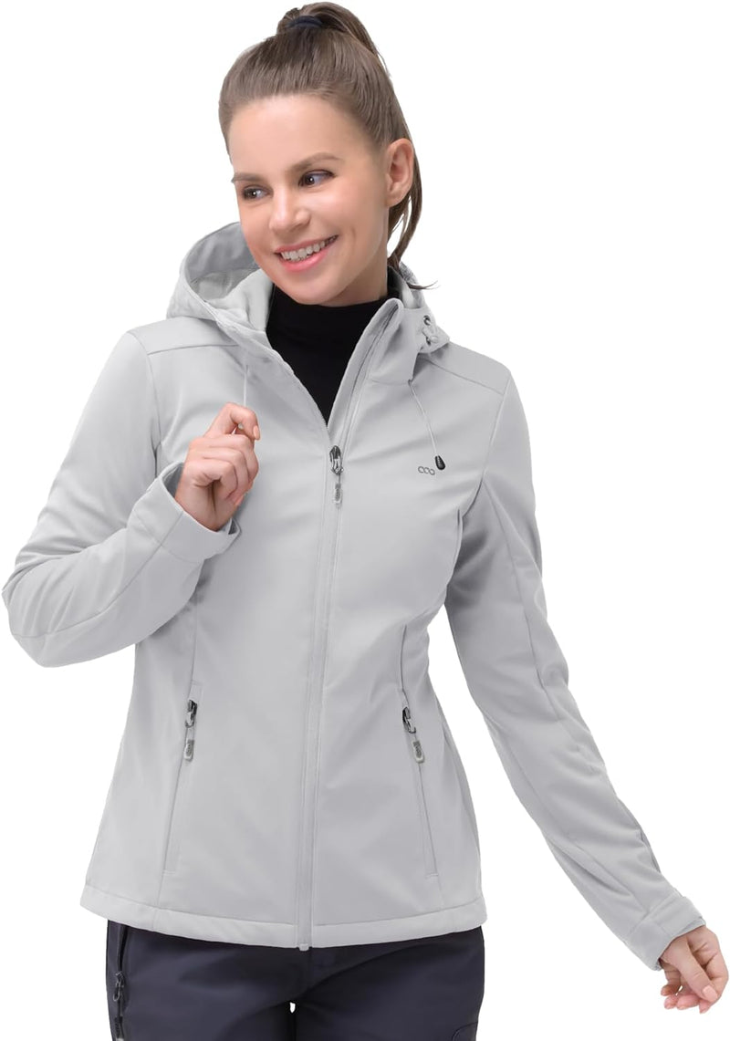 33,000ft Damen Softshelljacke Wasserdichte Winddichte Funktionsjacke Atmungsaktive Laufjacke Leichte