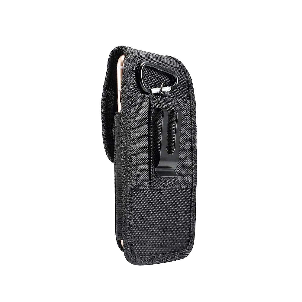 Nylon Belt Holster with Metal Clip and Card Holder für Sony Xperia XZ1-Compact - Black