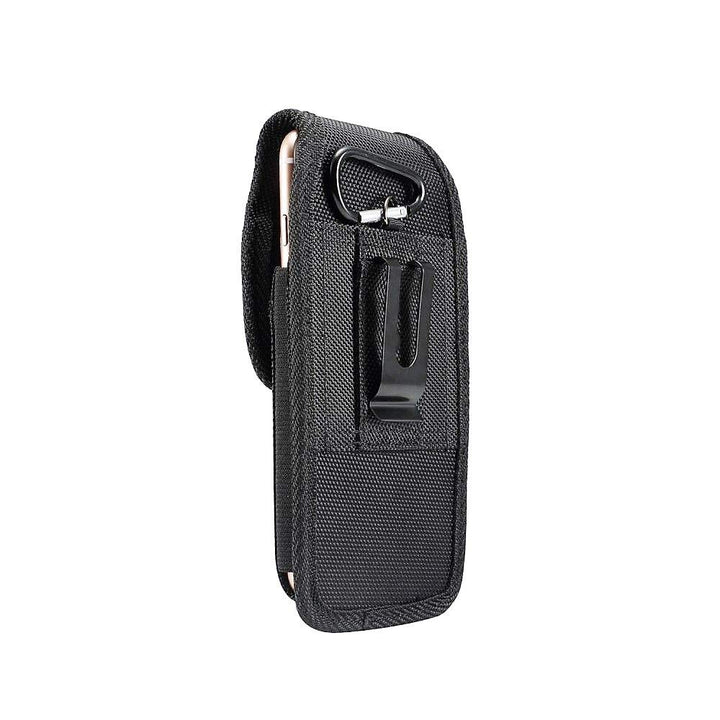 Nylon Belt Holster with Metal Clip and Card Holder für Sony Xperia XZ1-Compact - Black