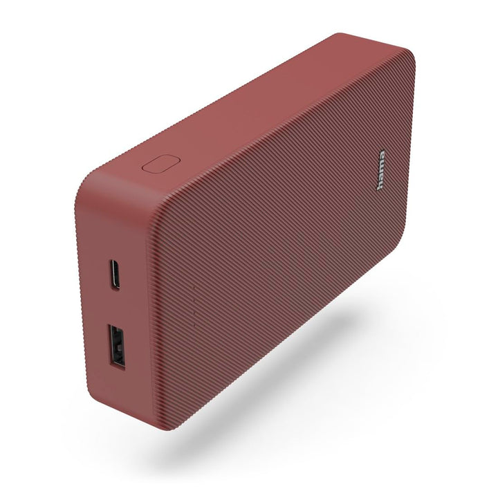 Hama Powerbank Colour 20 20000mAh (externer Akku mit 1x USB C + 1x USB A, Power Pack Zertifiziert, L