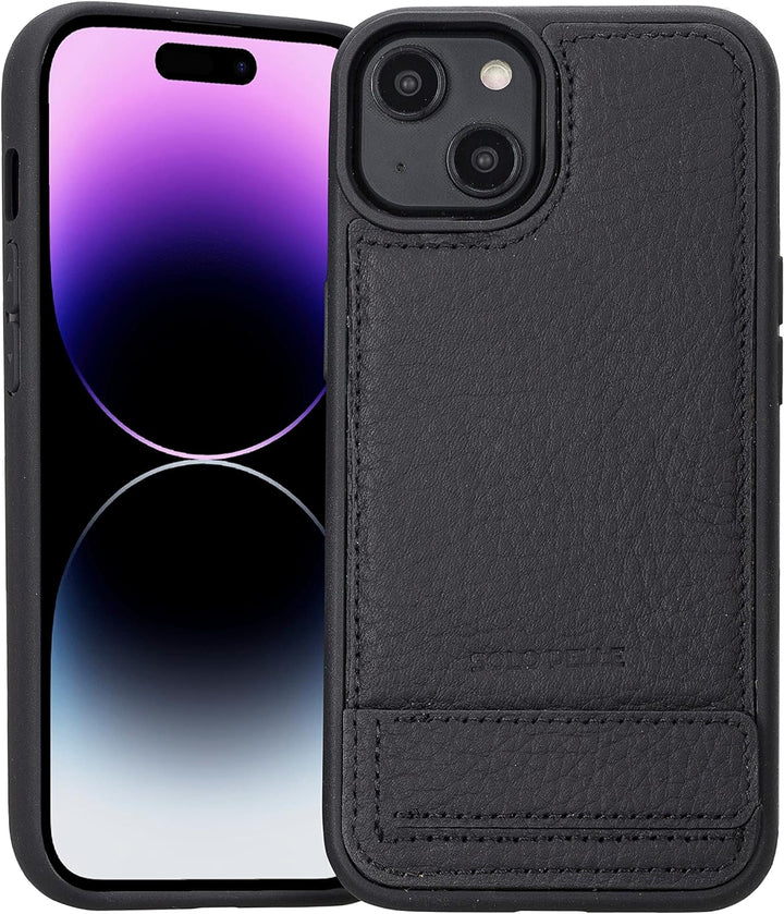 Solo Pelle Lederhülle für das iPhone 14 in 6.1 Zoll Case Leder Hülle Ledertasche Backcover aus echte