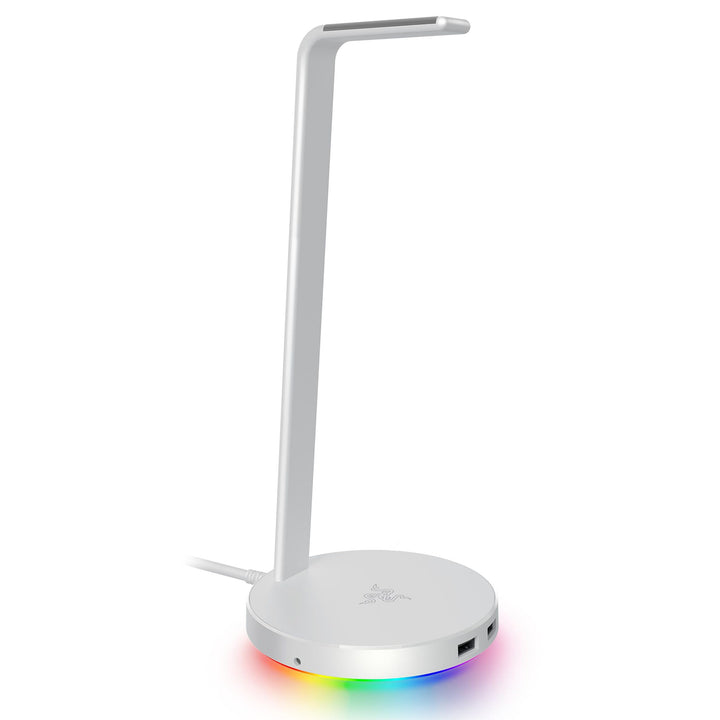 Razer Base Station V2 Chroma (Mercury) - Headset-Ständer mit USB-Hub und RGB-Beleuchtung (mit 7.1 Su