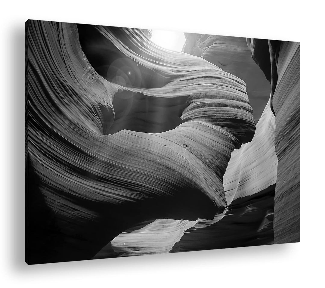 deyoli Antelope Canyon Format: 60x40 Effekt: Schwarz&Weiss als Leinwandbild, Motiv fertig gerahmt au