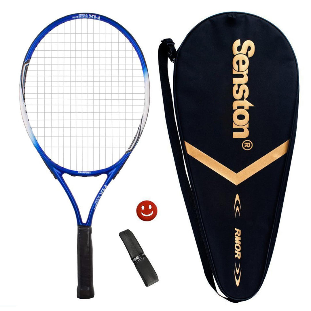 Senston Tennisschläger 19/23/25 One-Piece-Design Tennis Schläger Set mit Tennistasche,Overgrip,Vibra