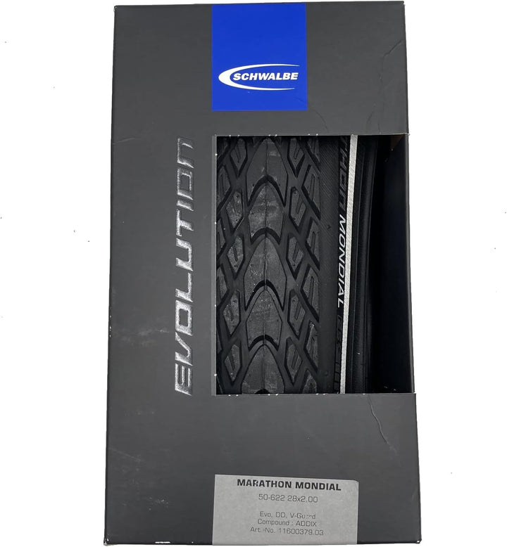 Schwalbe Faltreifen Marathon MONDIAL 28x1,60 / 700x40c Double Defense TravelStar 11600243.02 Schwarz