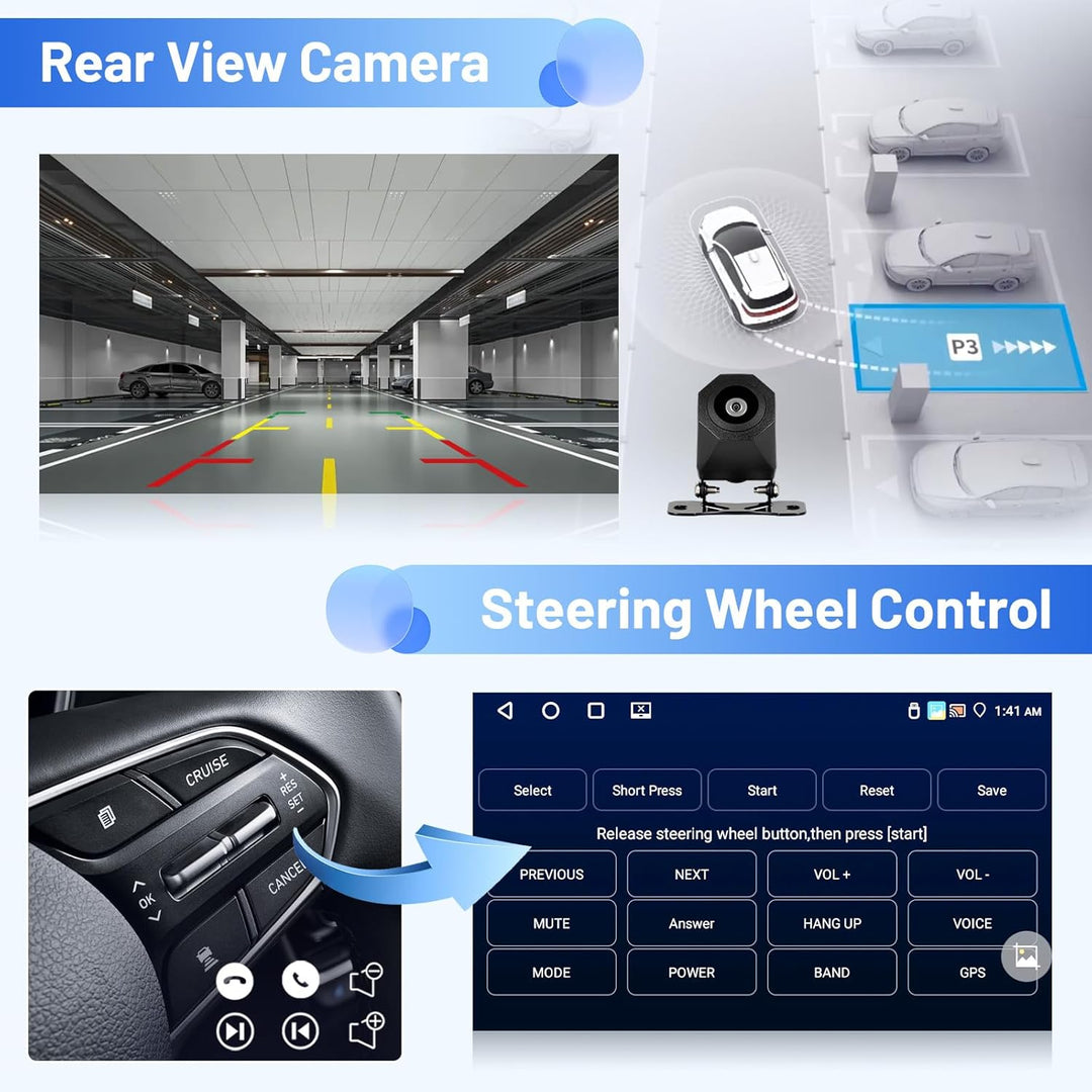 Inefala Android 15 Autoradio für Audi A4 S4 RS4 8E B6 B7 2000-2009 4+64G mit Wireless CarPlay Androi
