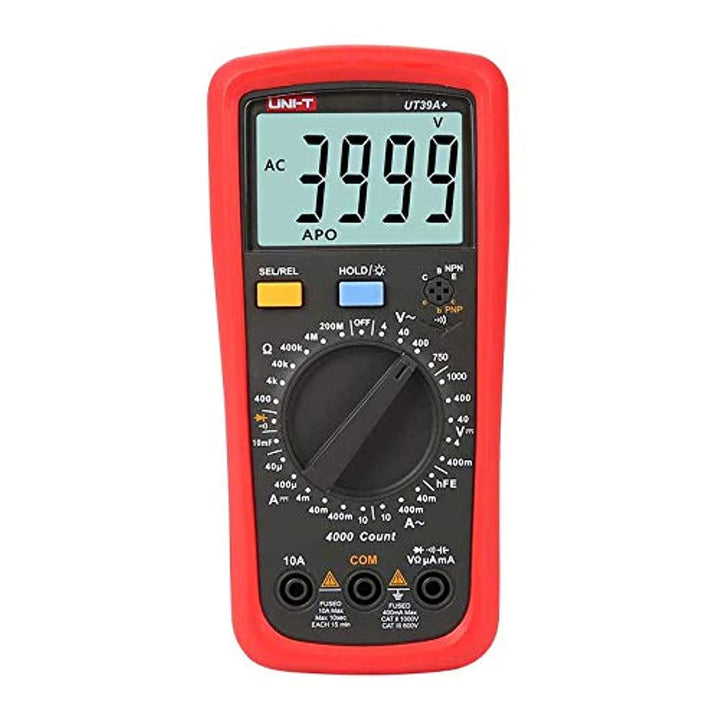 UNI-T UT39A+ Digital Multimeter Auto Range With LCD Backlight Data Hold Multimetro tester (UT39A+),