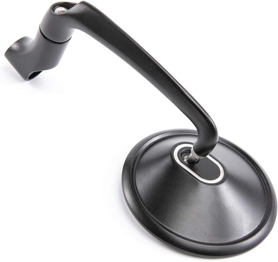 APEBAZY Motorradspiegel CNC Aluminium Rückansicht Rückspiegel Seitenspiegel #1 Schwarz, #1 Schwarz