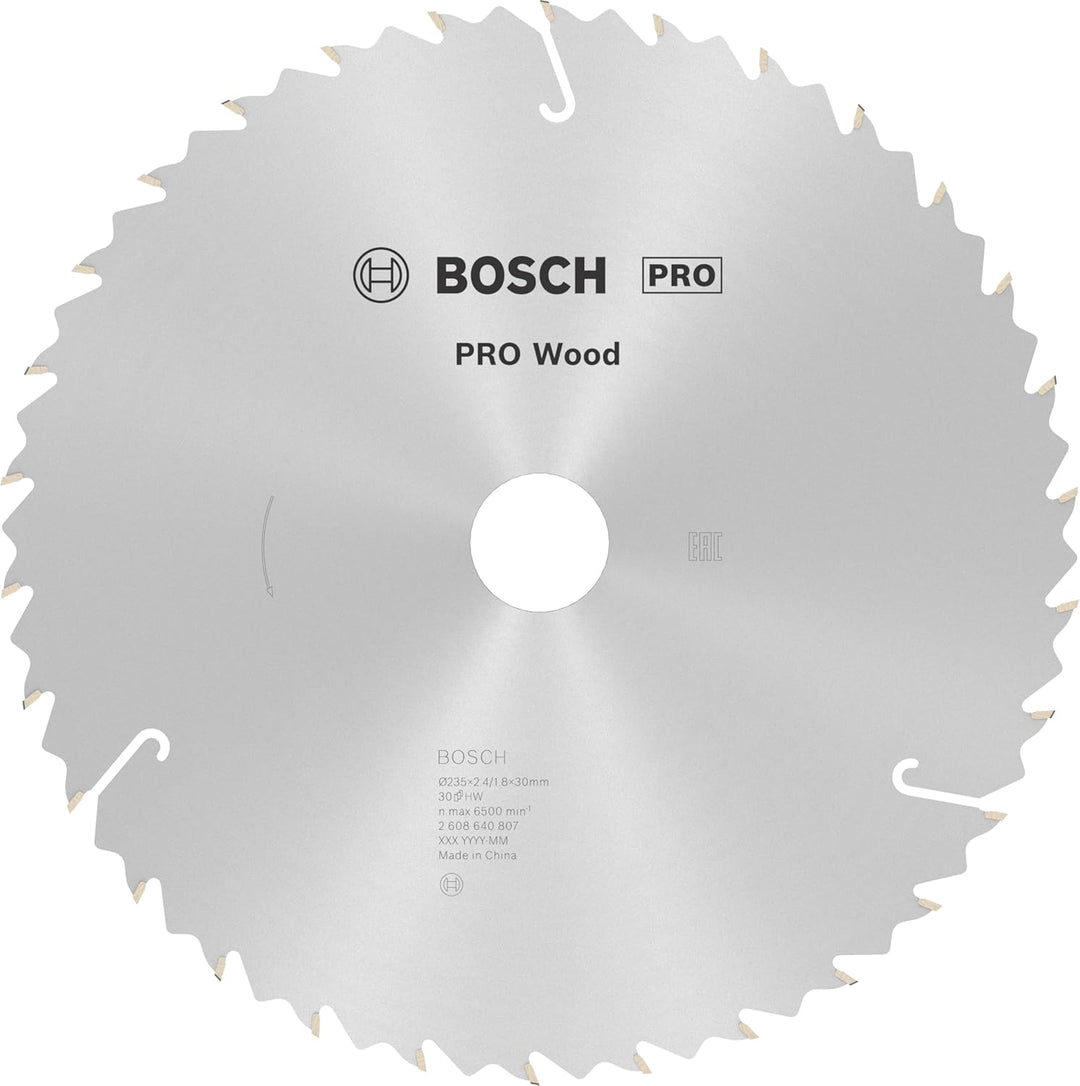 Bosch Professional 1x Kreissägeblatt Speedline Wood (für Holz, Sägeblatt Ø 235 x 30/25 x 2,6 mm, 30