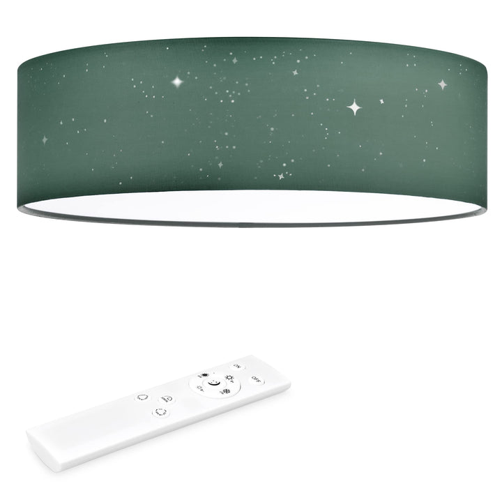 Navaris LED Deckenleuchte rund mit Sterneneffekt - dimmbar mit Fernbedienung - verstellbare Farbtemp
