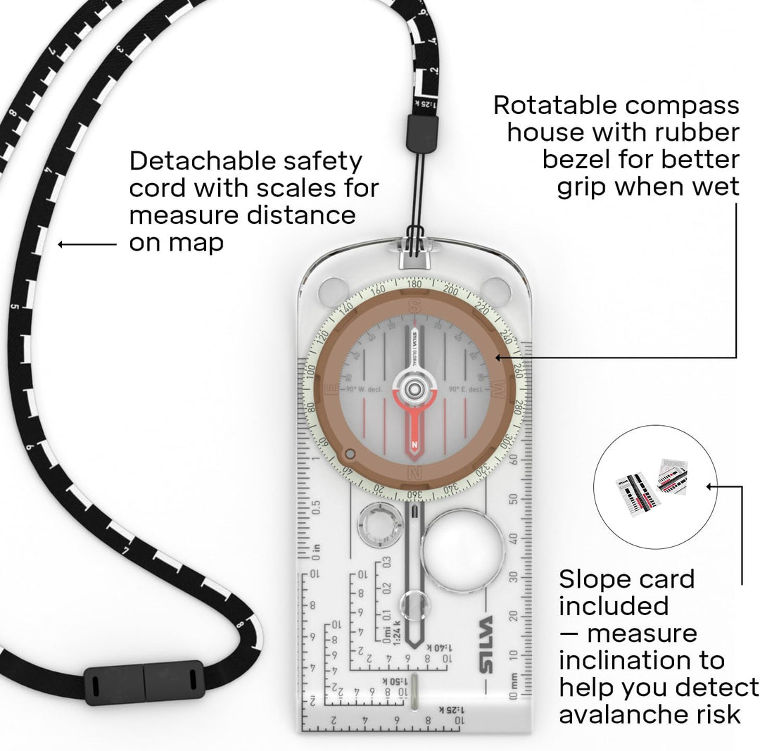 Silva Kompass Expedition Global - Kompass Schwarz M, Schwarz M